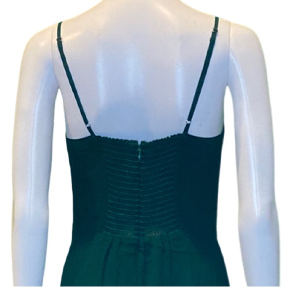 NWT Reformation Emerald Celestia Midi Spaghetti Strap Dress - Sz 8 - Picture 10 of 13